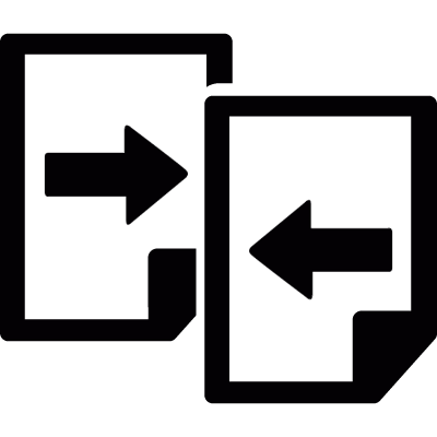 Share files vector logo