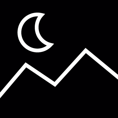Night landscape vector logo