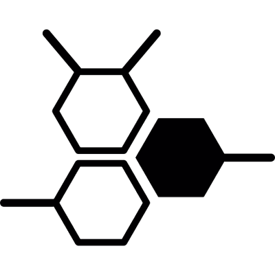 Molecular bond vector logo