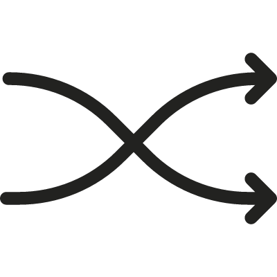 Shuffle Arrows vector logo