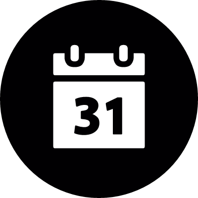 Calendar round vector logo
