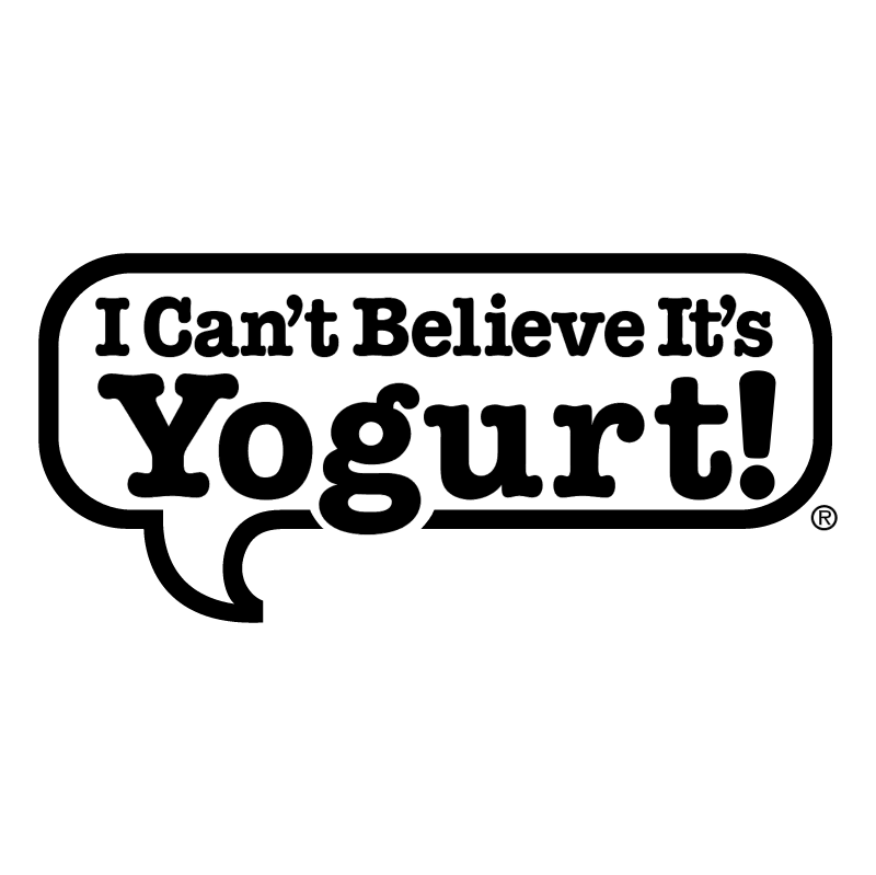 I Can’t Believe It’s Yogurt! vector logo