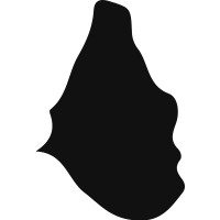 Montserrat country map black shape vector