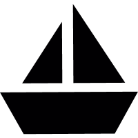Sailboat Icon vector