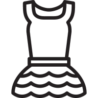Dress withot Sleeves vector