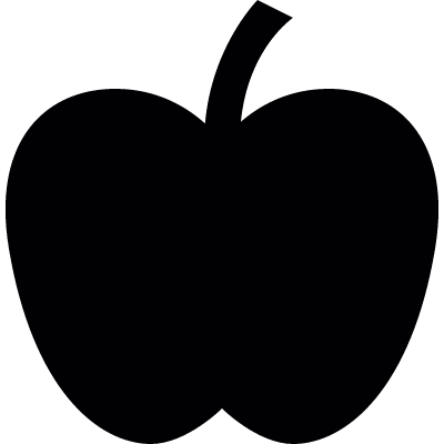 Apple shape vector logo
