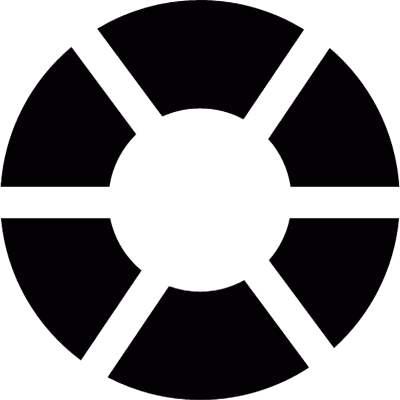 Rubber ring vector logo
