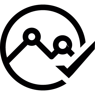 Graphic checked vector logo