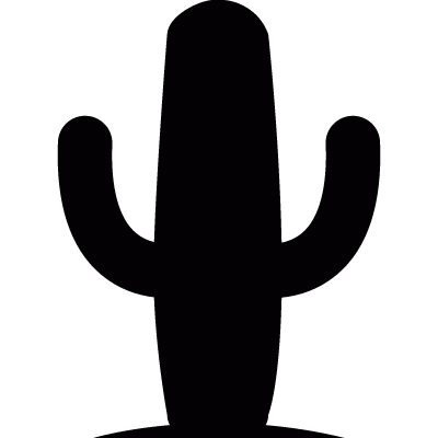 Desert cactus vector logo
