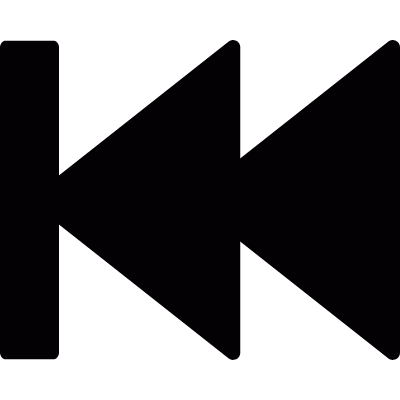 Rewind Sign vector logo