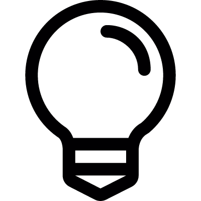 Circular Light Bulb vector logo