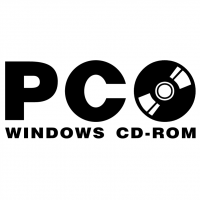 PC Windows CD ROM vector