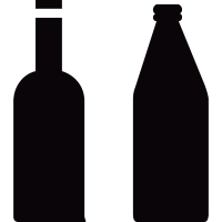 two bottles vector