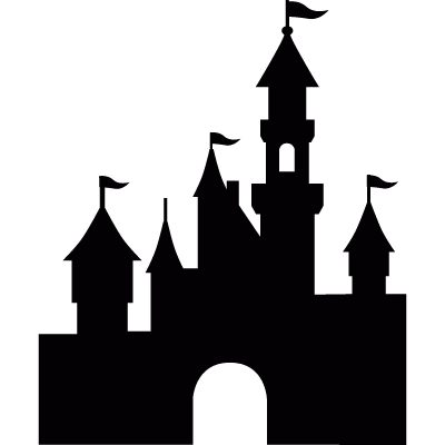 Disneyland castle vector logo