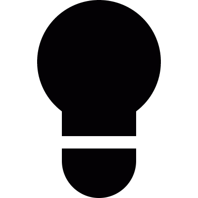 Light bulb vector logo