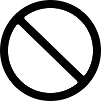 Prohibition symbol vector