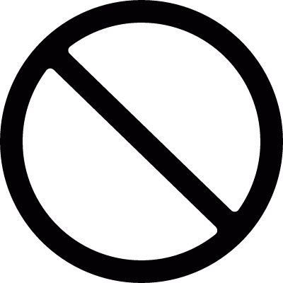 Prohibition symbol vector logo