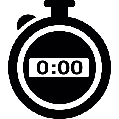 Black stopwatch vector logo