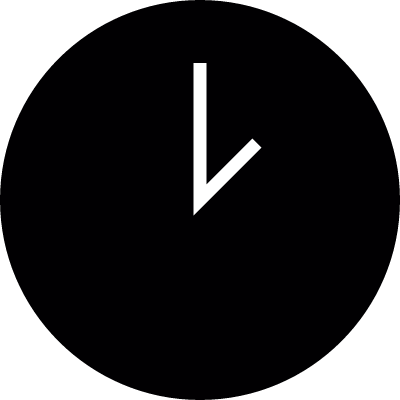 Round Clock vector logo