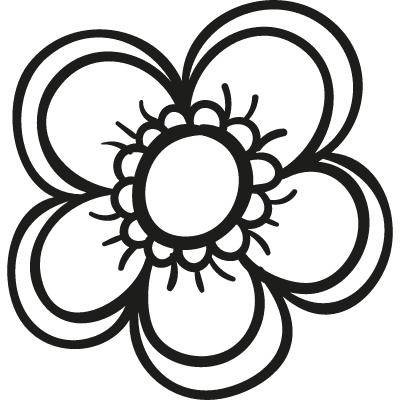 Spring Garden Flower vector logo