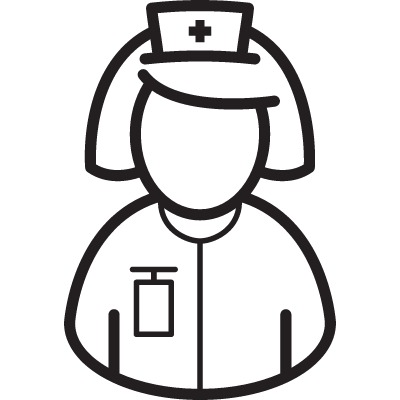 Nurse Bust vector logo