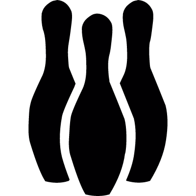 Bowling Silhouette vector logo