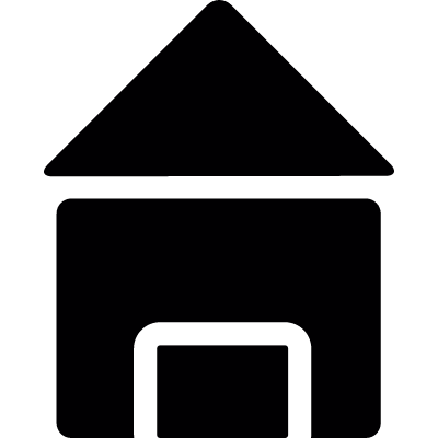 Black house vector logo