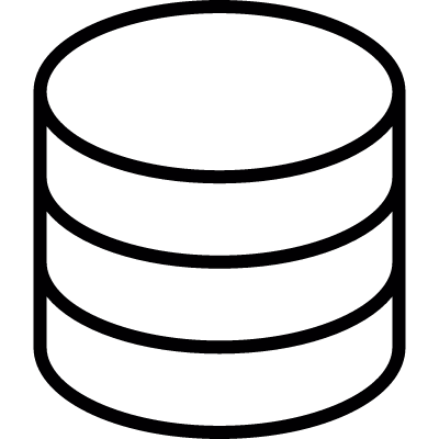 Blank database symbol vector logo