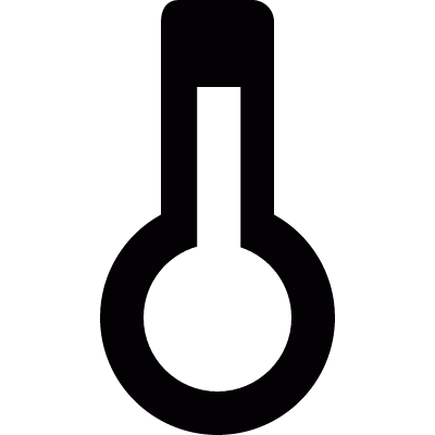 Mercury thermometer vector logo
