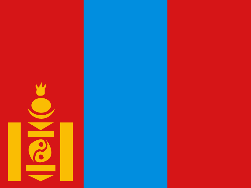 Flag of Mongolia vector