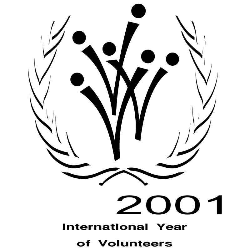 International Year of Volunteers vector logo