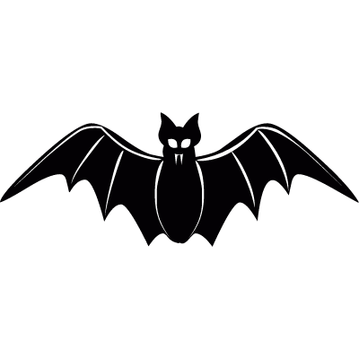 Frontal bat vector logo