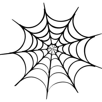 Spider web vector logo