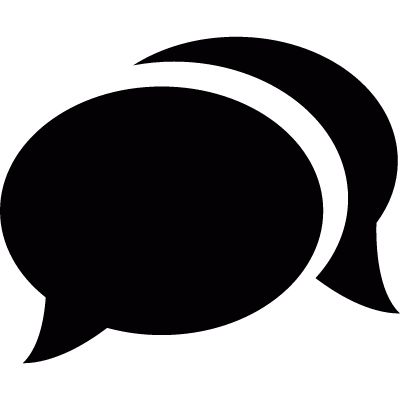 Chat speech bubbles vector logo