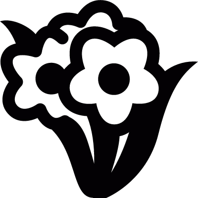 Bunch of flowers vector logo