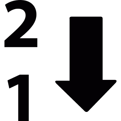 Numerical countdown vector logo