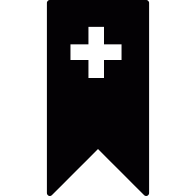 Bookmark ribbon vector logo