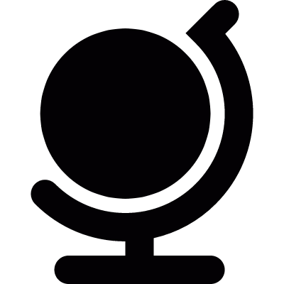 Earth globe vector logo