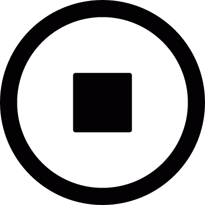 Stop button vector logo