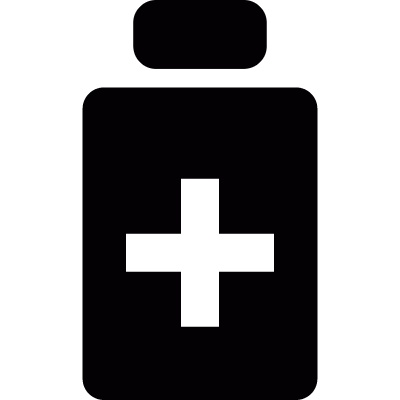 Medicine bottle vector logo