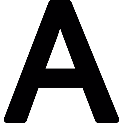Capital A vector logo