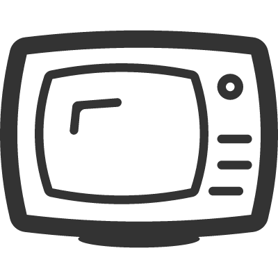 Television Outline vector logo