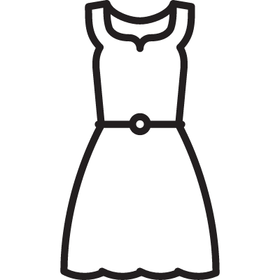 Long Dress vector logo