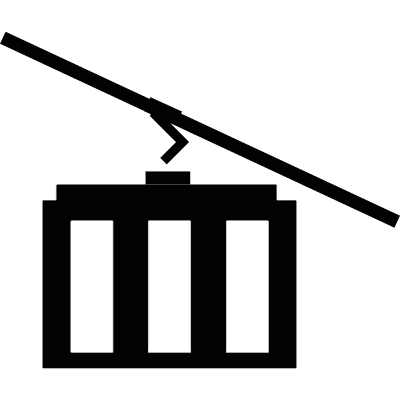 Cable car vector logo