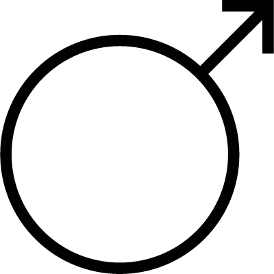 Male gender symbol vector logo