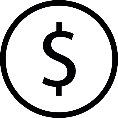 Dollar, IOS 7 interface symbol vector logo
