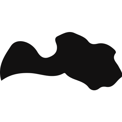 Latvia country map silhouette vector logo