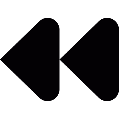 Rewind button vector logo