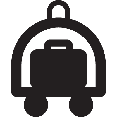 Hotel Cart vector logo