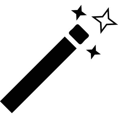 Magic wand vector logo